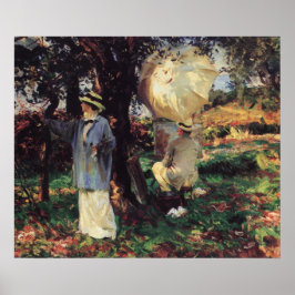 The Sketchers von John Singer Sargent Poster