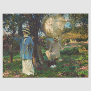 The Sketchers von John Singer Sargent Seidenpapier