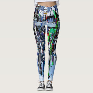 The Ski Party - Skis and Poles Leggings
