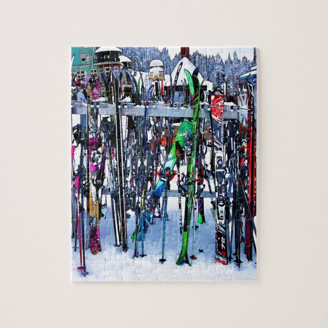 The Ski Party - Skis and Poles Puzzle (Vertikal)
