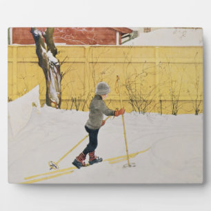 The Skier, c.1909 Fotoplatte