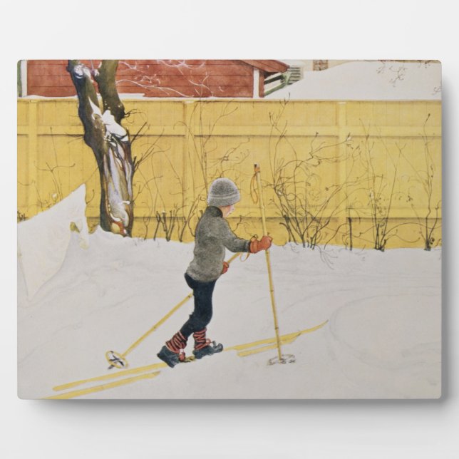 The Skier, c.1909 Fotoplatte (Vorderseite)