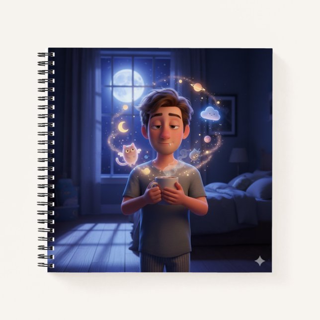 The Sleepy Dreamcatcher Notebook Notizbuch (Vorderseite)