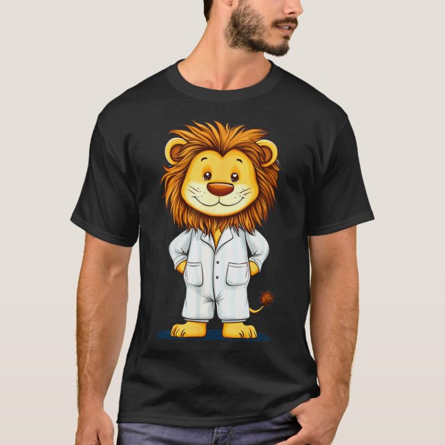 The Sleepy King_ Lion In Pajamas Costume For Boys  T-Shirt (Vorderseite)