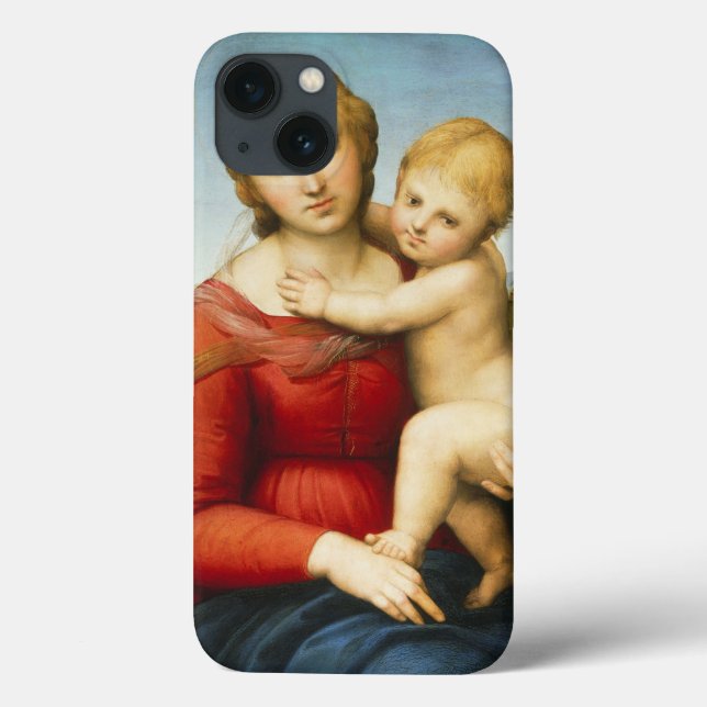 The Small Cowper Madonna, c.1505 (Öl/Öl) Case-Mate iPhone Hülle (Rückseite)