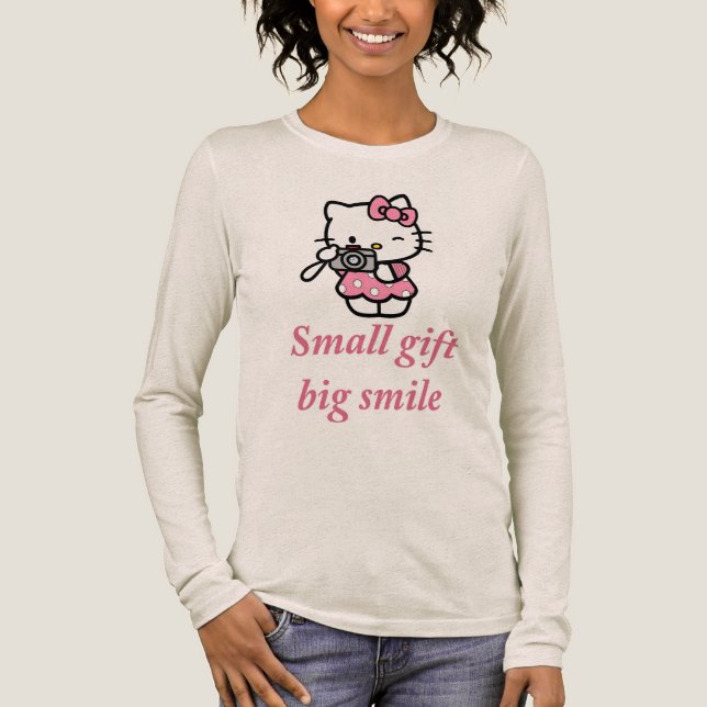 The "Small gift, big smile"  Tri-Blend Shirt (Vorderseite)