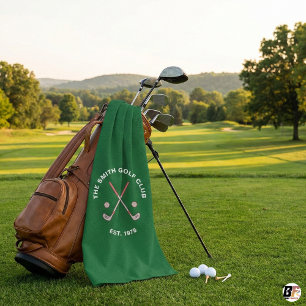 The Smith Golf Club - Est. 1975 Custom Grün Golfhandtuch