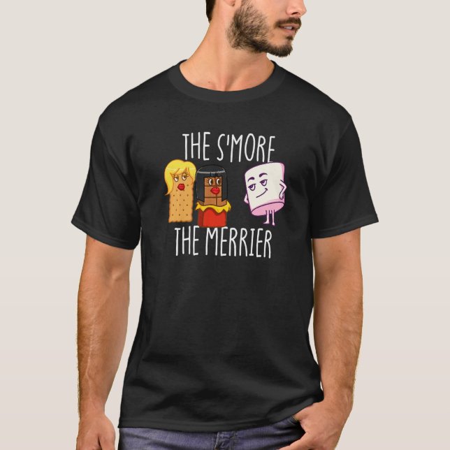 The S'More The Merrier S'mores Marshmallow Smores  T-Shirt (Vorderseite)