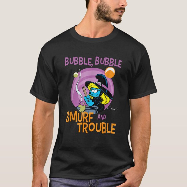 The Smurfs Bubble Bubble Smurf and Trouble  T-Shirt (Vorderseite)