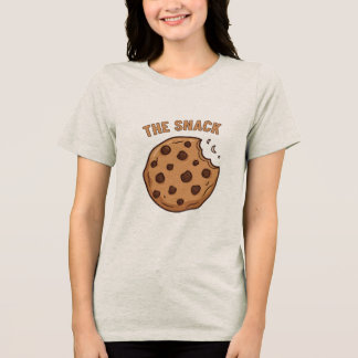 The Snack Chocolate Chip Cookie Matching Couple Tri-Blend Shirt