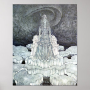 The Snow Queen's Palace by Edmund Dulac Poster