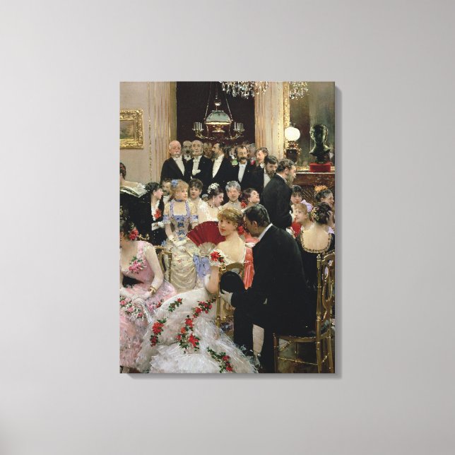 The Soiree, c.1880 Leinwanddruck (Vorderseite)