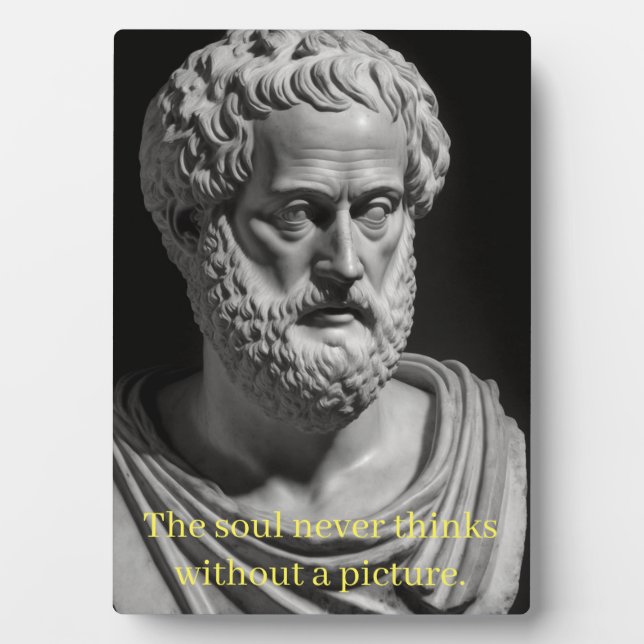 The Soul never thinks without a Picture Fotoplatte (Vorderseite)