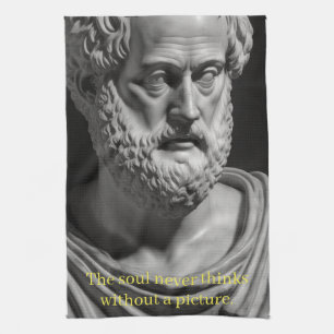 The Soul never thinks without a Picture Geschirrtuch