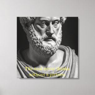 The Soul never thinks without a Picture Leinwanddruck