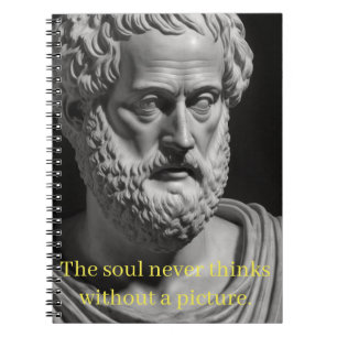 The Soul never thinks without a picture Notizblock