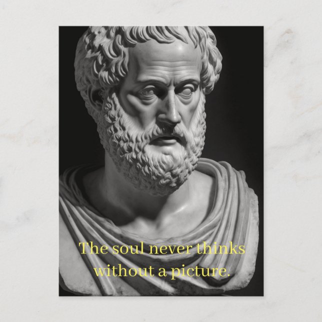 The Soul never thinks without a Picture Postkarte (Vorderseite)