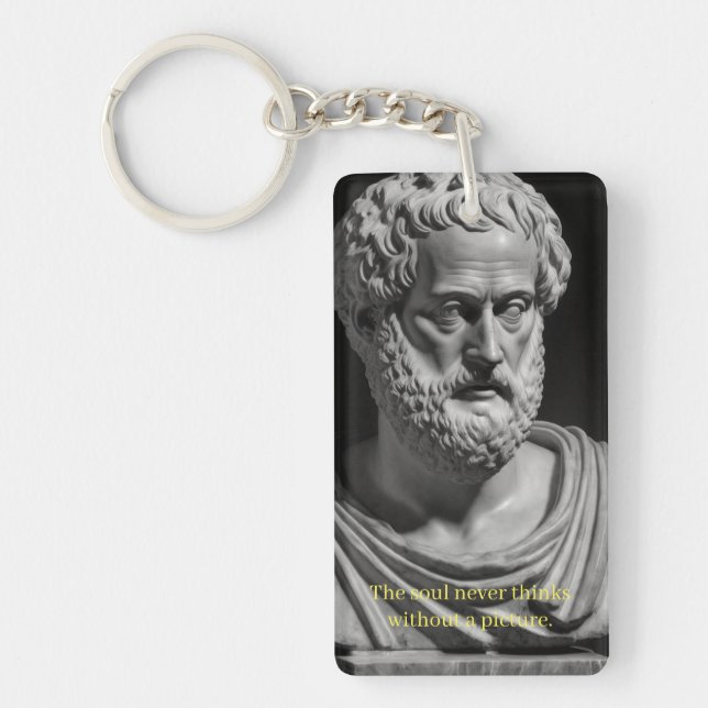 The soul never thinks without a picture schlüsselanhänger (Vorderseite)