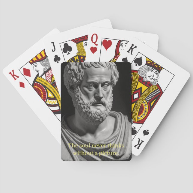 The Soul never thinks without a picture Spielkarten (Rückseite)