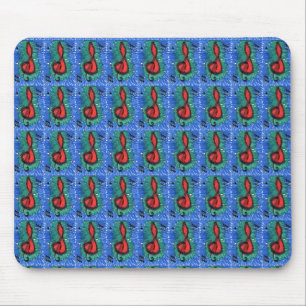 "The Sound of Red" geteerte abstrakte Design Mouse Mousepad