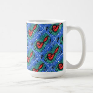 "The Sound of Red" geteerte abstrakte Design-Tasse Tasse