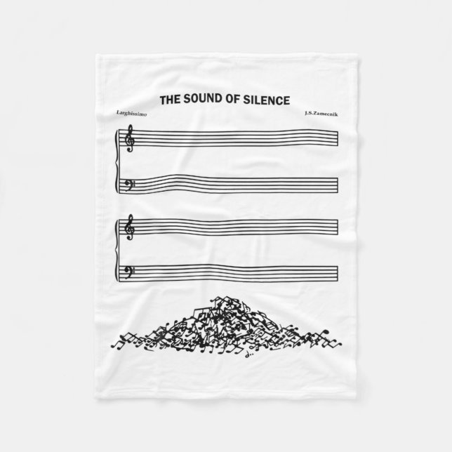 The Sound Of Silence Funny Musical  Fleecedecke (Vorderseite)