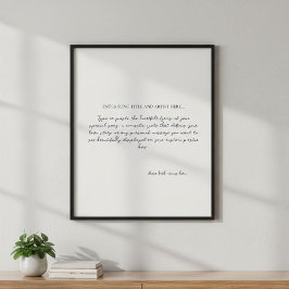 The Soundtrack of Us – Custom Song Lyric Poster