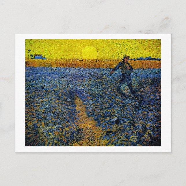 The Sower (F422) Van Gogh Fine Art Postkarte (Vorderseite)
