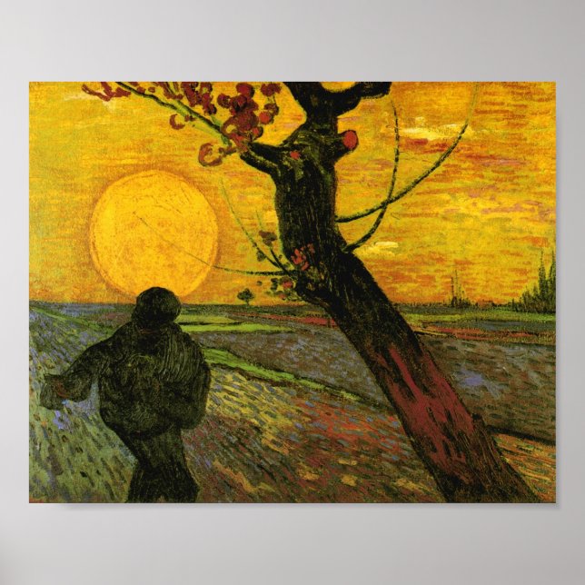 The Sower (F450) Van Gogh Fine Art Poster (Vorne)