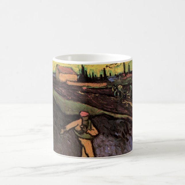 The Sower: Outskirts of Arles von Vincent van Gogh Kaffeetasse (Mittel)
