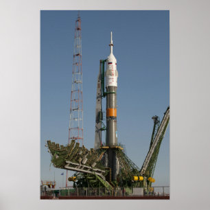 The Soyuz rocket shortly after arrival Poster