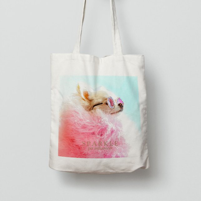 The Sparkle | Moderner personalisierter Pet Influe Tragetasche (Von Creator hochgeladen)