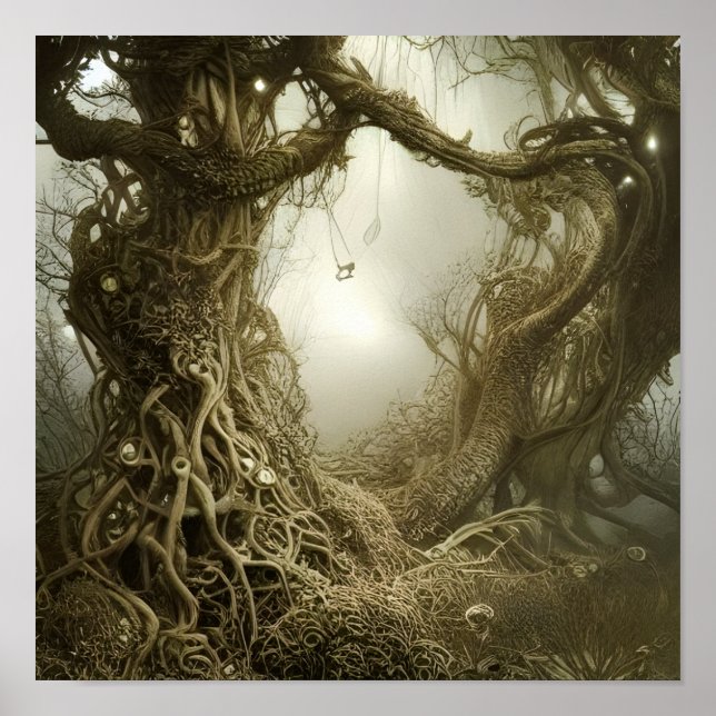 The Spellbound Tree Fantasy Art Poster (Vorne)