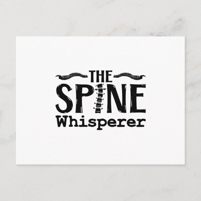 The Spine Whisperer Chiropractic Chiropractor Postkarte (Vorderseite)