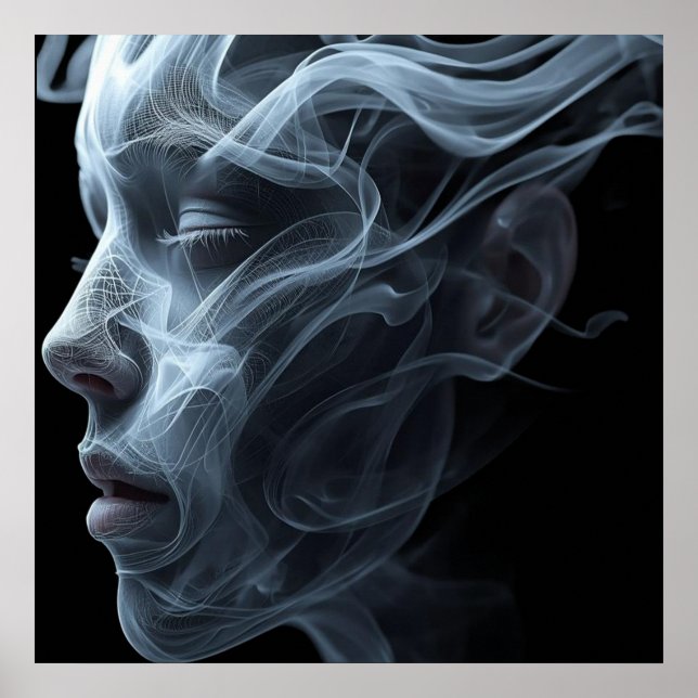 The Spirit of a Woman on a Wall Poster (Vorne)