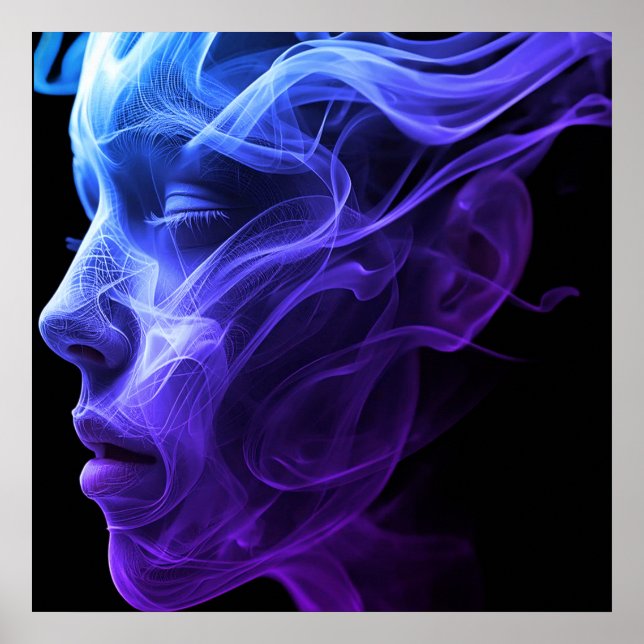 The Spirit of a Woman on a Wall Poster (Vorne)