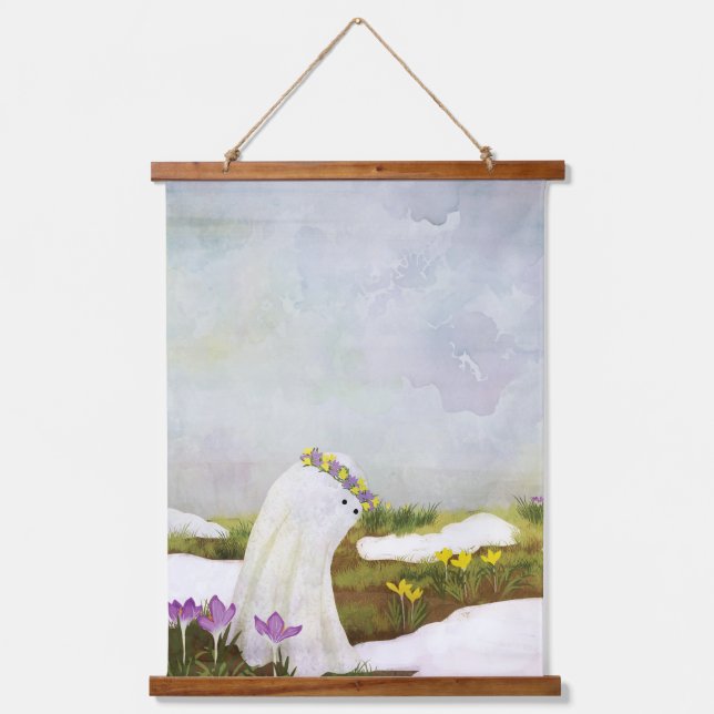 The Spirit Of Spring Wandteppich Mit Holzrahmen (Vorderseite)