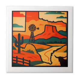 The Spirit of Texas Ceramic Tile Fliese