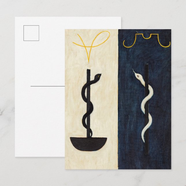 The Spirit World, Nr. 57, 1915, von Anna Cassel Einladungspostkarte (Vorne/Hinten)