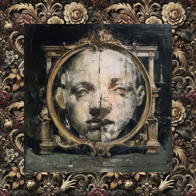 The Spiritual Divide — Gothic Surreal Fine Art Leinwanddruck (The Spiritual Divide + The Seeds We Sow)