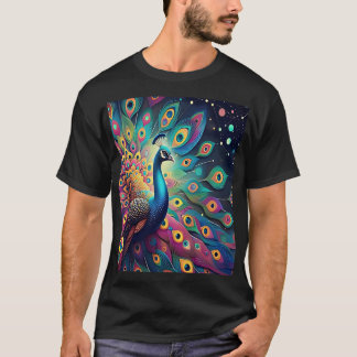 The Splendor of the Cosmic Peacock T-Shirt