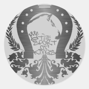 The_Sport_Of_Kings Runder Aufkleber