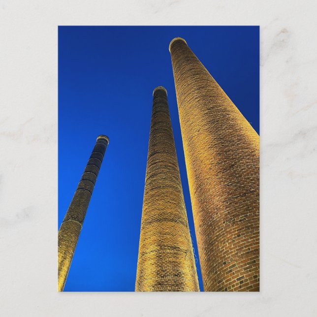 "The Stacks" bei Revolution Mill, Greensboro NC US Postkarte (Vorderseite)