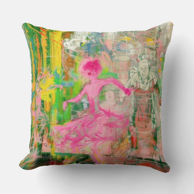 The Stalker - Neon Ballet Chaos Kissen (Vorderseite)