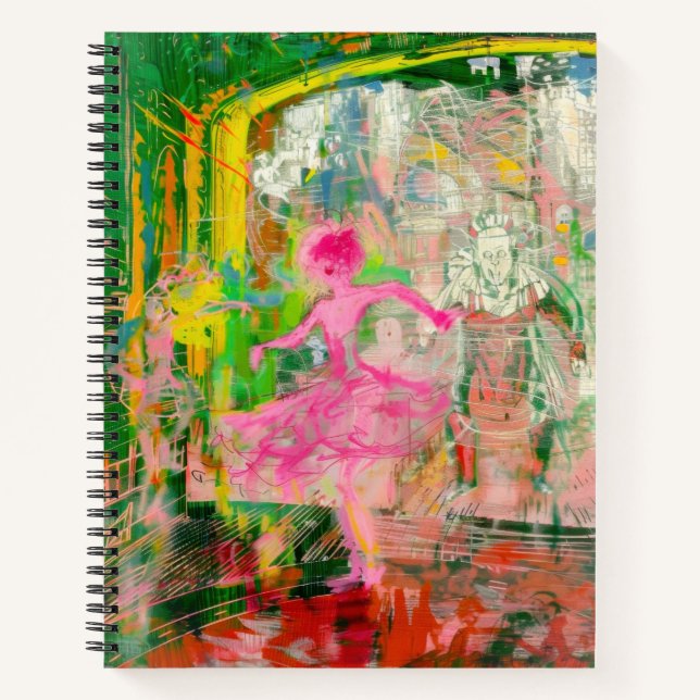 The Stalker - Neon Ballet Chaos Notizbuch (Vorderseite)
