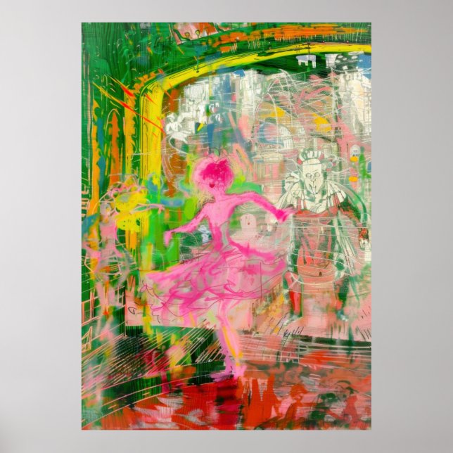 The Stalker - Neon Ballet Chaos Poster (Vorne)