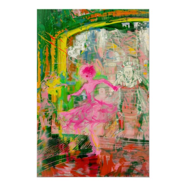 The Stalker - Neon Ballet Chaos Poster (Vorderseite)