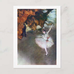 The Star, Ballerina, Edgar Degas, 1878 Postkarte