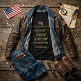 The Star-Spangled Banner Lyrics T-Shirt
