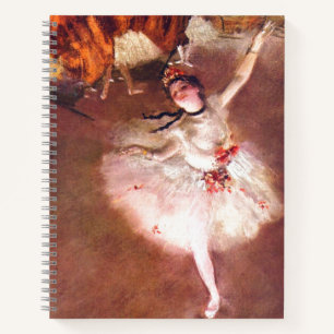 The Star (Tänzer auf der Bühne) von Edgar Degas Notizbuch